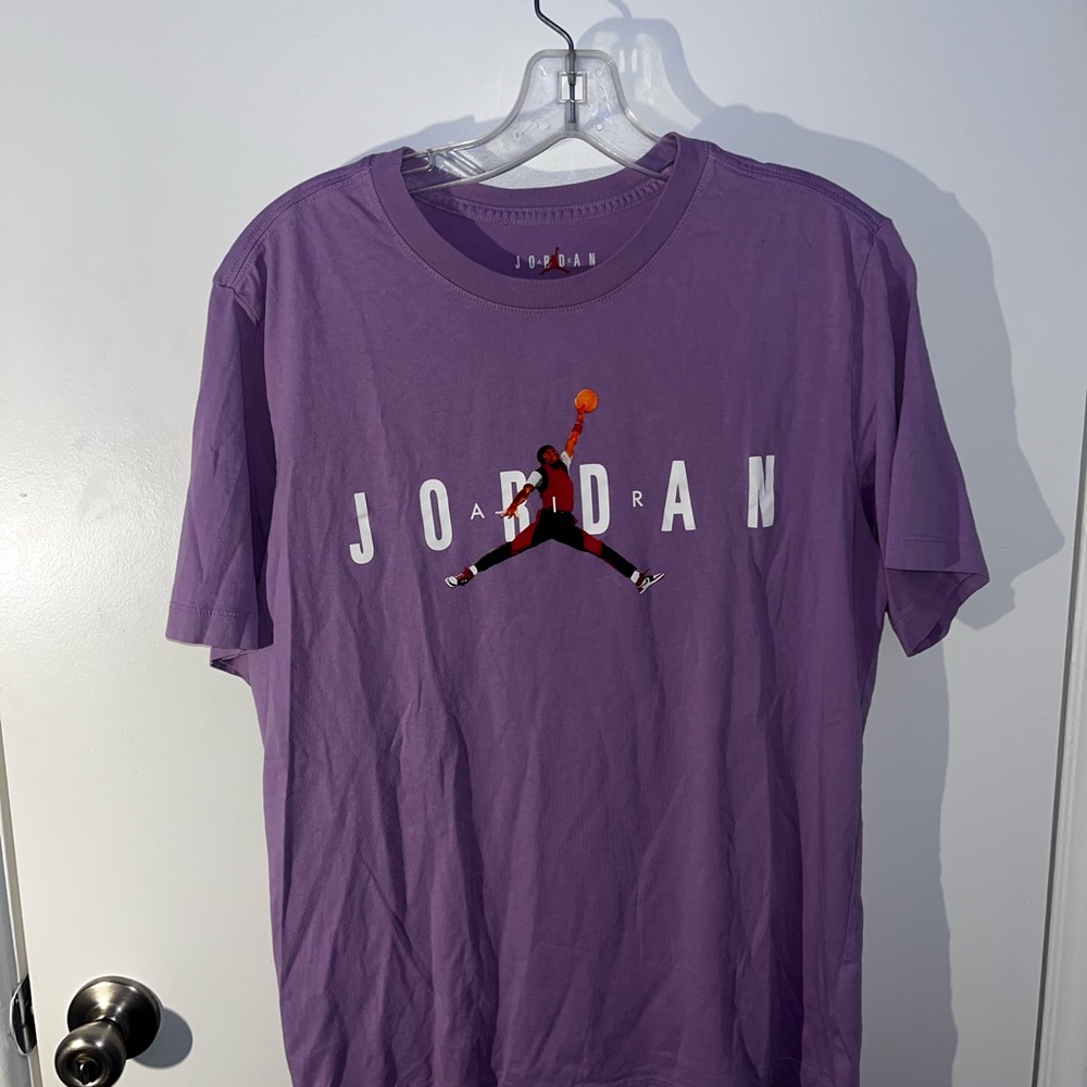Nike Air Jordan CLASSIC 1985 JUMPMAN T-SHIRT Design PURPLE Size Medium